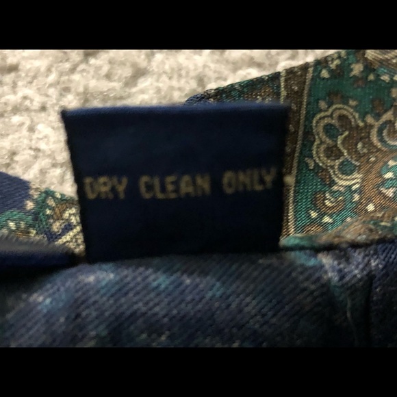 Herman Geist Skirt Sz 8 Vintage Pleated Paisley Maxi Gorgeous - Picture 10 of 13